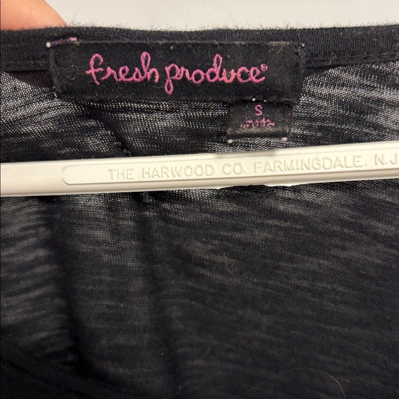 Fresh produce black crewneck top - Picture 3 of 3